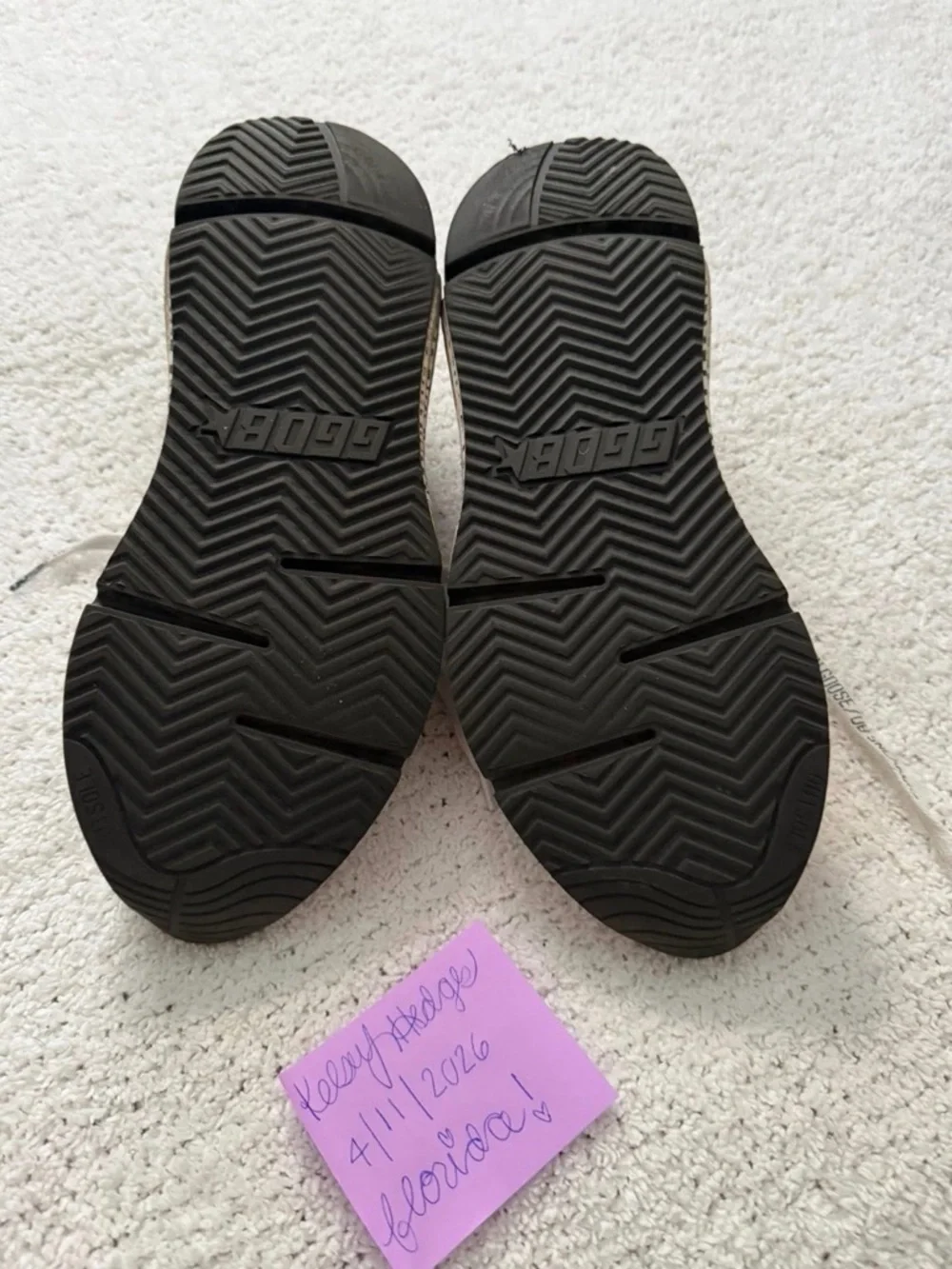 Golden Goose Swarovski Crystal White Sneakers with Zebra-Print Sole - Picture 3 of 7